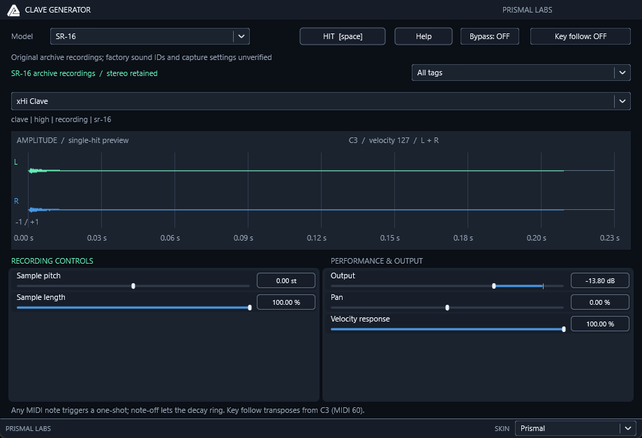 ClaveGenerator native editor