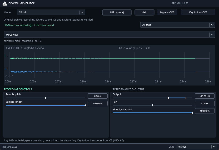 CowbellGenerator native editor