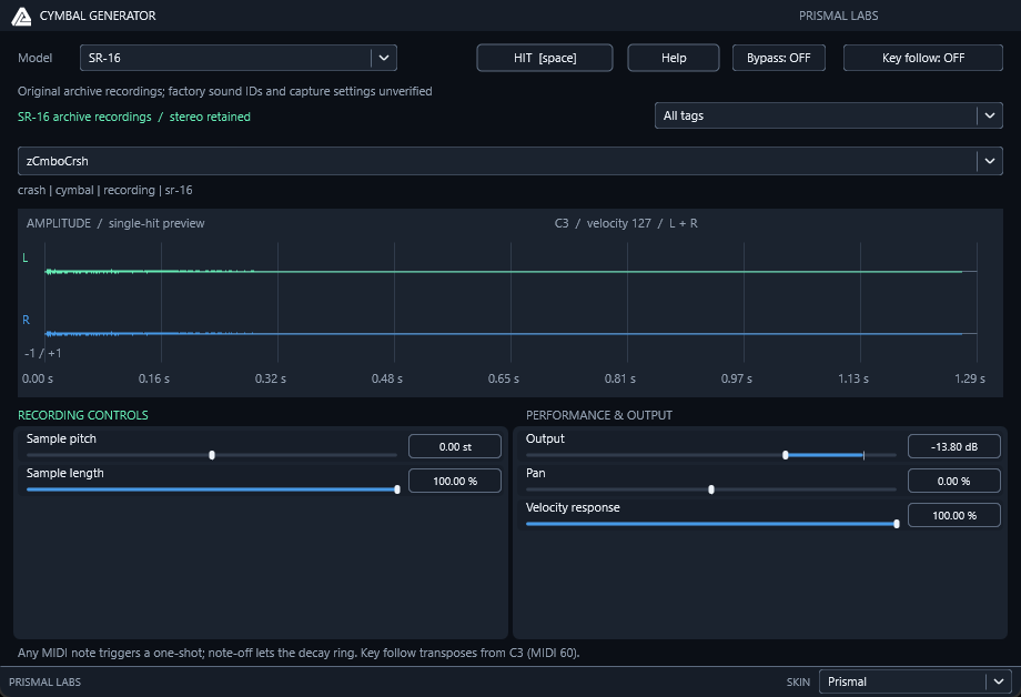 CymbalGenerator native editor