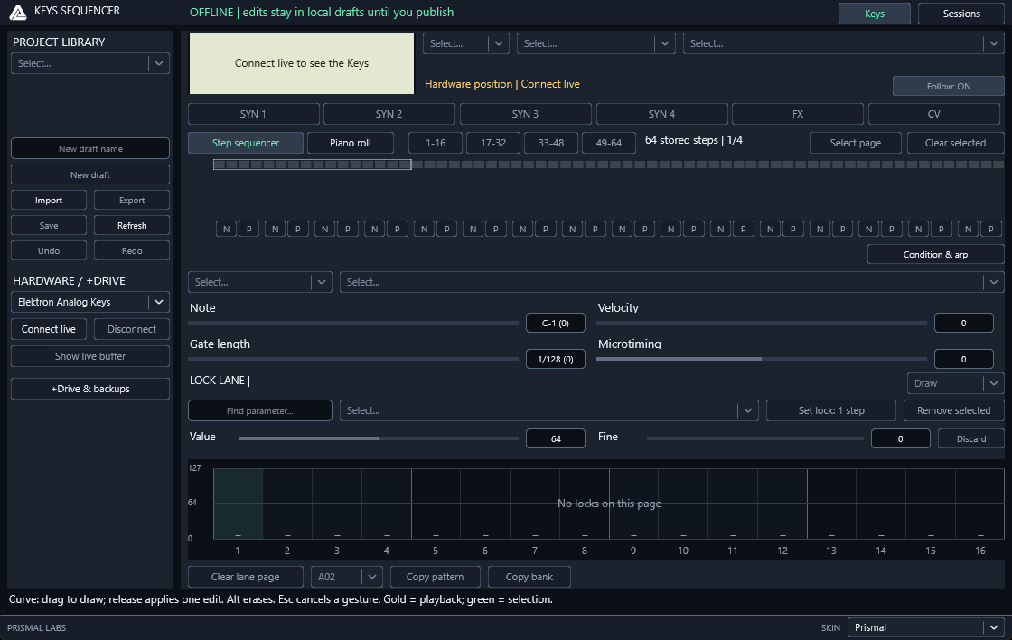 KeysSequencer native editor