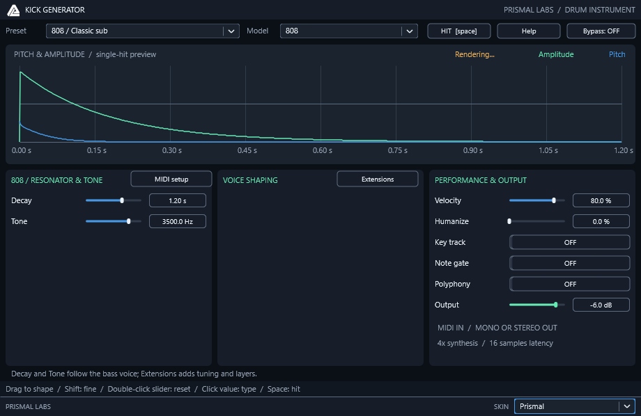 KickGenerator native editor