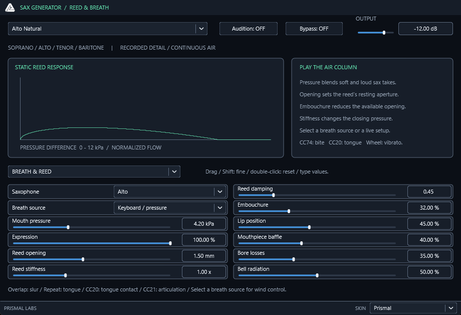SaxGenerator native editor
