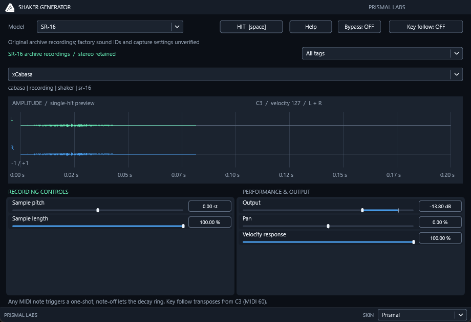 ShakerGenerator native editor