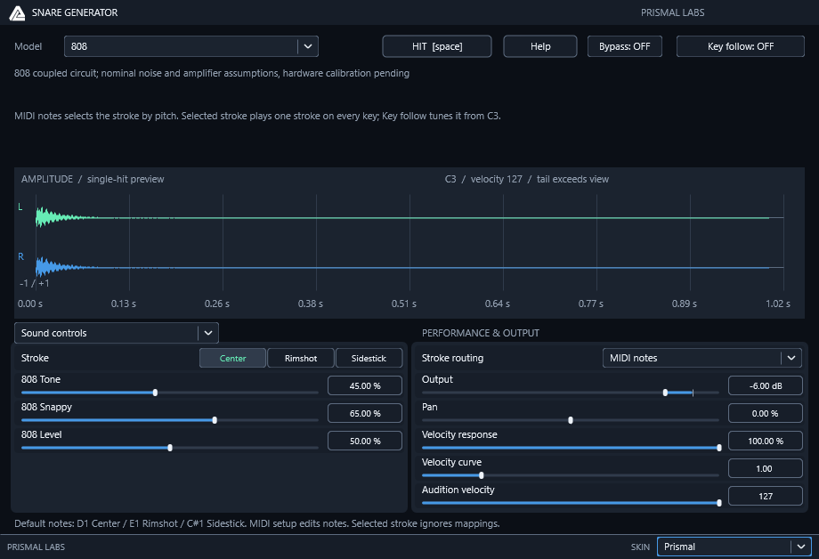 SnareGenerator native editor