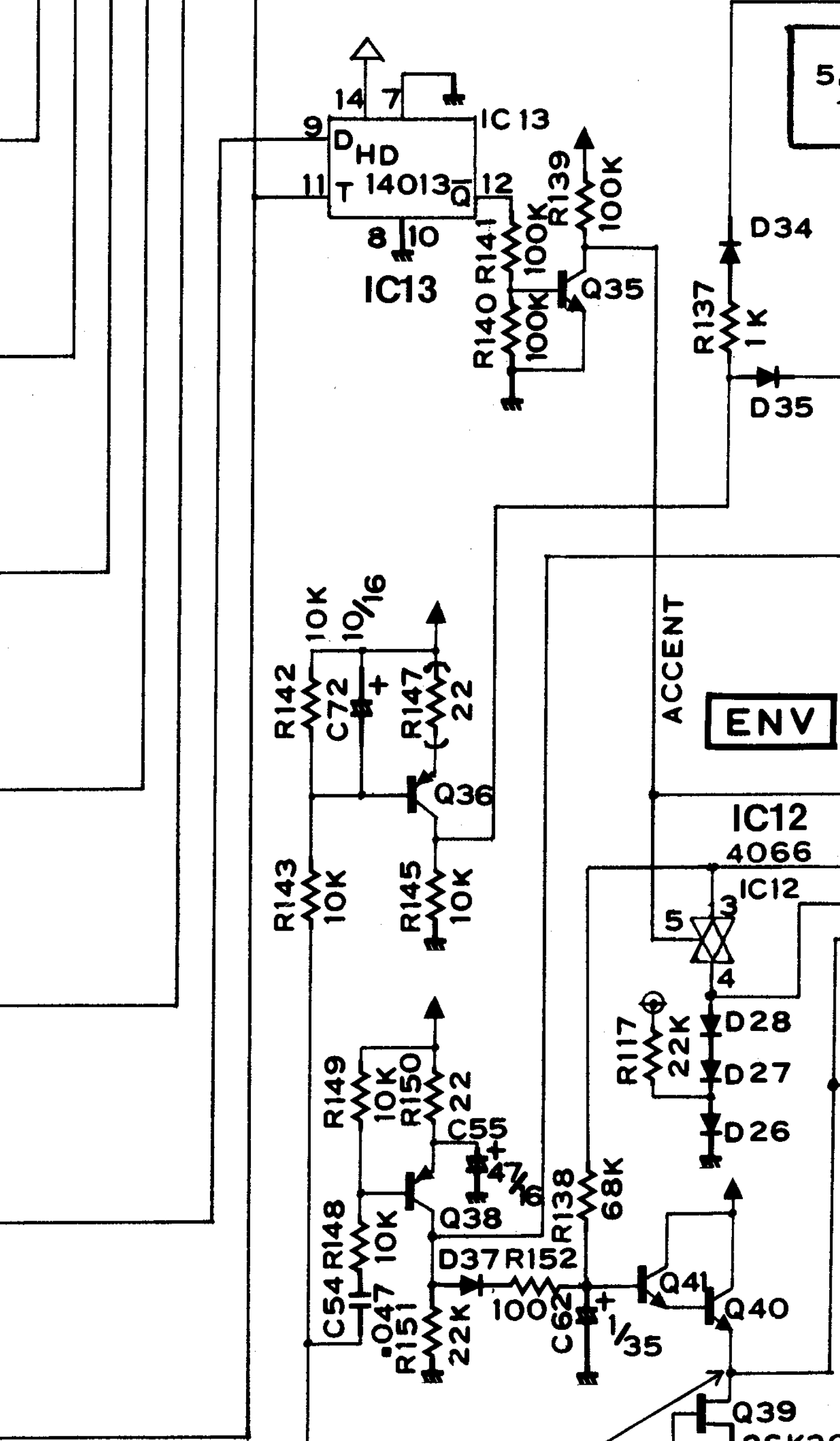TB-303 envelope circuit excerpt