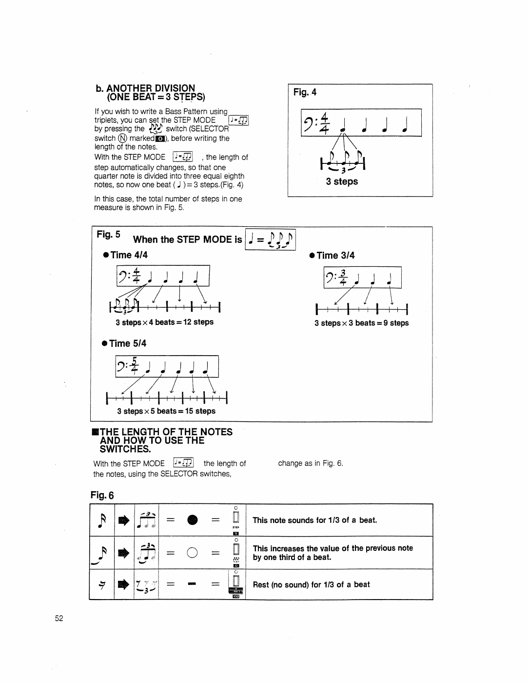 TB-303 triplet programming example